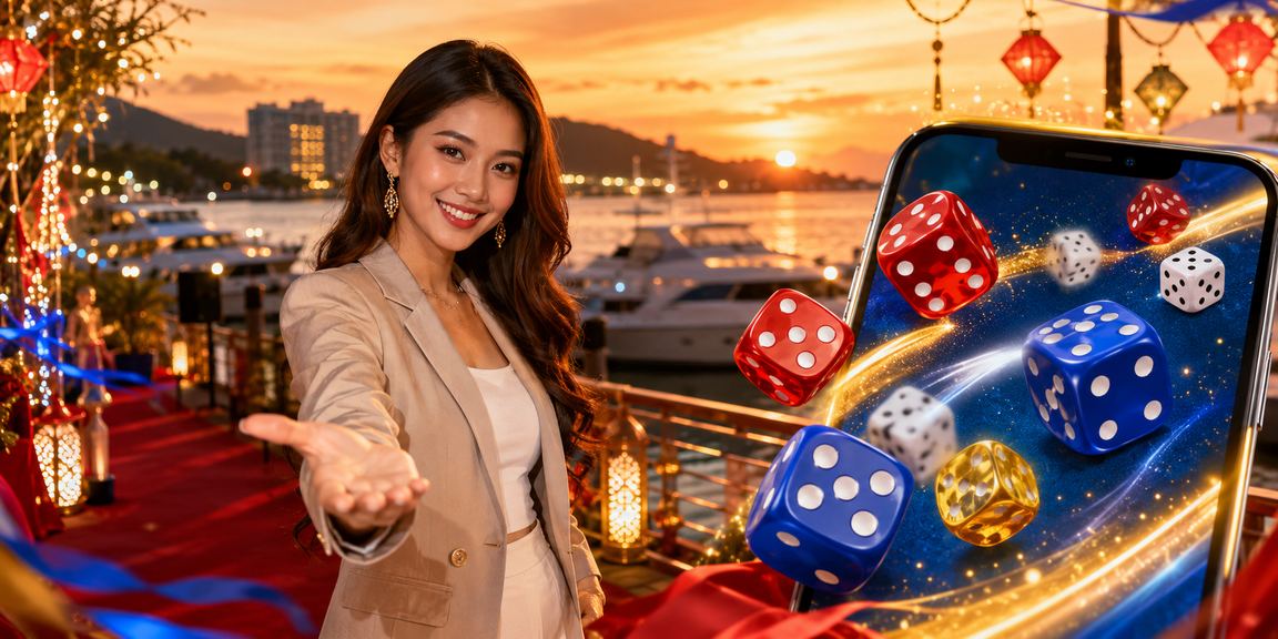 Permainan dadu meriah Hari Raya Kota Kinabalu di 1088